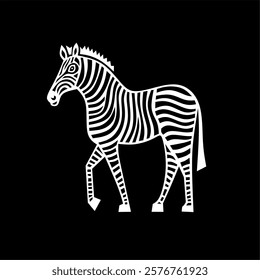 Zebra logo design simple and elegant