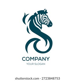 Modelo de design de logotipo Zebra S