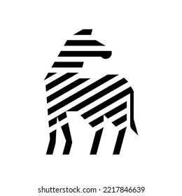 Zebra Logo. Icon design. Template elements