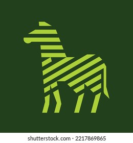Logo de cebra. Diseño de iconos. Elementos de plantilla