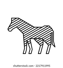 Zebra Logo. Icon design. Template elements