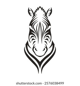 Zebra logo icon design template