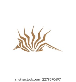 ilustración de logotipo de cebra vector abstracto de diseño aislado