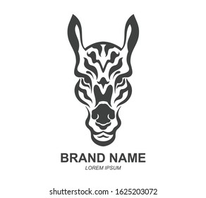 Zebra logo vector. eps format