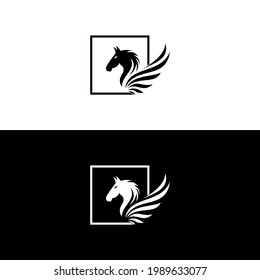 Zebra logo vector graphic template on white and black background