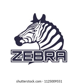 zebra logo for your business, vector illustration