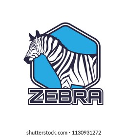 zebra logo for your business, vector illustration