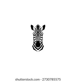Zebra Minimalist and modern vector logo design suitable for business and brands