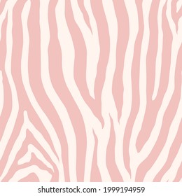Zebra monochrome seamless pattern. Vector animal skin print. Fashion stylish organic texture.