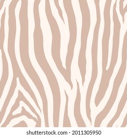 Zebra monochrome seamless pattern. Vector animal skin print. Fashion stylish organic texture.