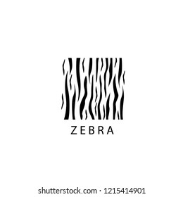zebra motive icon logo vector design