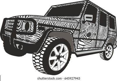 Zebra Offroad car
