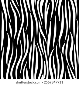 zebra patter striped seamless textile black
