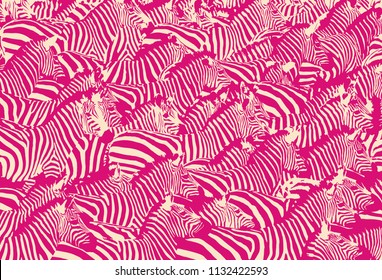 Zebra Pattern Background