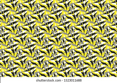 
Zebra pattern with black grey white in yellow background