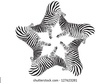 Zebra pattern with black lines