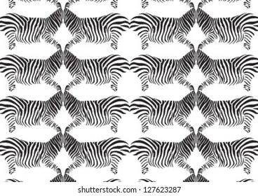 Zebra pattern with black lines
