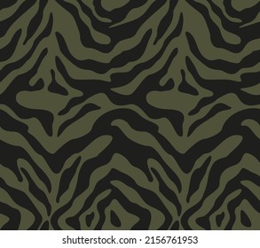 
zebra pattern black stripes on khaki background seamless print