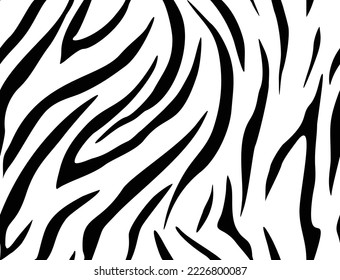 Zebra pattern black white print seamless texture