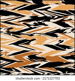 zebra pattern design, scarf, bandana, rug, pillow, socks, textile fabric pattern, wild animal texture tiger. Abstract vector fashion art wild skin. wavy exotic colorful texture