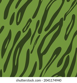 Zebra pattern. Green color. Fabric, textiles.