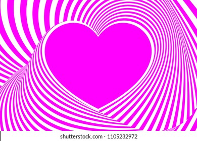 Zebra pattern heart mark