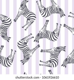 Zebra pattern, illustration, animal.