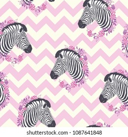 Zebra pattern, illustration, animal.