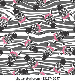 zebra pattern, kid safari print