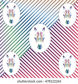 zebra pattern lines background vector illustration