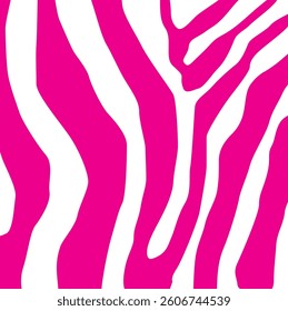 Zebra Pattern, Pink and white Lines Striped