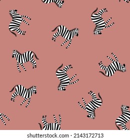 Zebra pattern scandinavian pattern in bohemian colours
