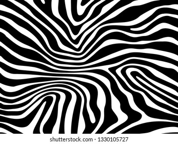 Zebra pattern texture repeating seamless monochrome. Vector. Texture zebra. Fashionable print. Fashion and stylish background. floor mat or wallpaper. black stripes on white background