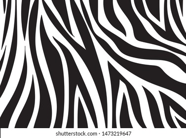 Zebra Pattern Vector Animals Background Stock Vector (Royalty Free ...