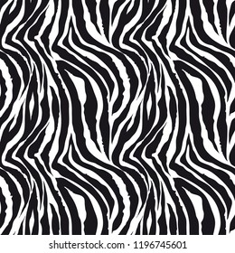  Zebra  pattern, Vector illustration.