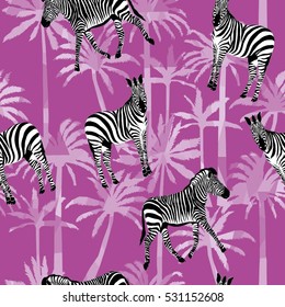 Zebra pattern - vector, illustration