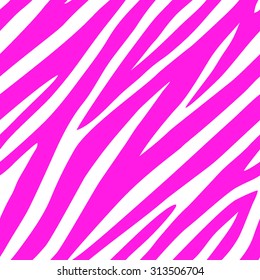 Zebra pink skin seamless vector background
