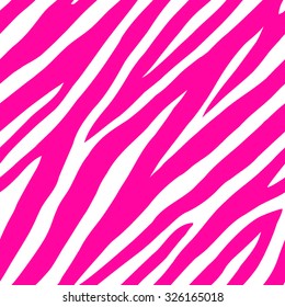 Zebra pink skin seamless vector background
