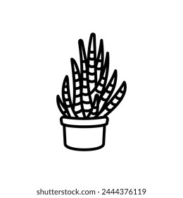 Zebra Plant icon in vector. Logotype