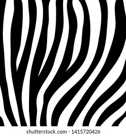 zebra print, animal skin, black and white stripes, vector