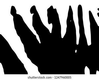 Zebra print, animal skin, tiger stripes, abstract pattern, line background, fabric. Amazing hand drawn vector illustration. Poster, banner. Black and white artwork, monochrome