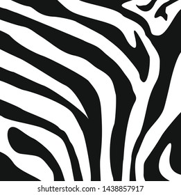 Zebra print, animal skin, tiger stripes, abstract pattern, line background, fabric. Amazing hand drawn vector illustration. Poster, banner. Black and white artwork, monochrome