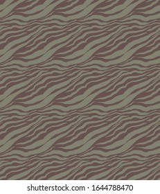 Zebra print, animal skin, tiger stripes, abstract pattern. Brown, yellow, black. Equidae family.