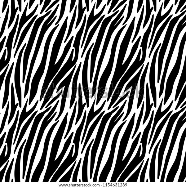 Zebra Print Animal Skin Tiger Stripes Stock Vector (Royalty Free ...