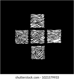 Zebra print / Hand drawn pattern illustrations - vector