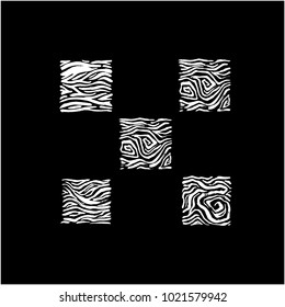 Zebra print / Hand drawn pattern illustrations - vector