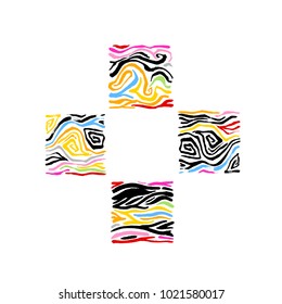 Zebra print / Hand drawn pattern illustrations - vector