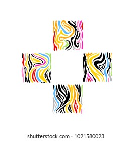 Zebra print / Hand drawn pattern illustrations - vector