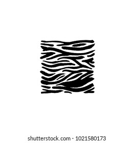 Zebra print / Hand drawn pattern illustrations - vector