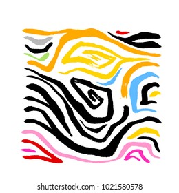 Zebra print / Hand drawn pattern illustrations - vector